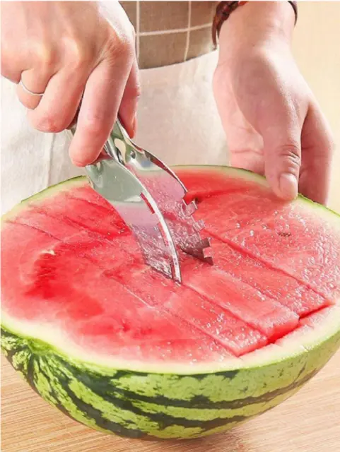 1pc Watermelon Slicer Cutter Knife Server Corer Scoop Kitchen Knife Tool