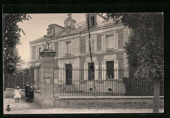 CPA Soisy-sous-Etiolles, La Mairie 1916