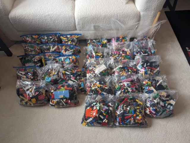 Genuine LEGO Bundle 1kg Set Mixed Bricks Parts Pieces & Accessories Job Lot