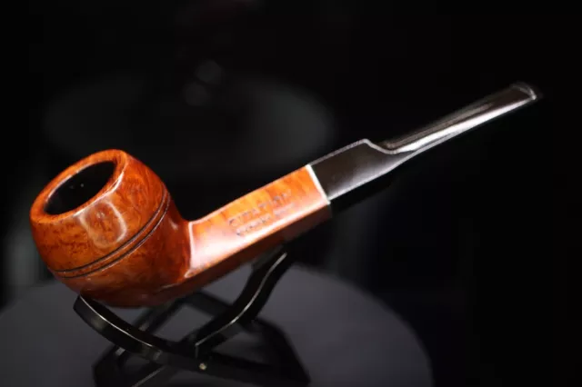 Citation Smooth Bulldog Double ring (Threaded Stem) Estate  Pipe Imported briar