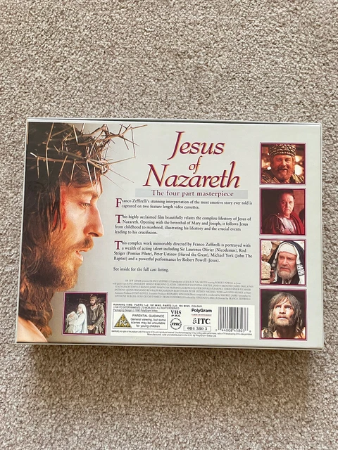 JESUS OF NAZARETH Vhs Boxset Rare , Exclusive To WHSmiths , Like New ...