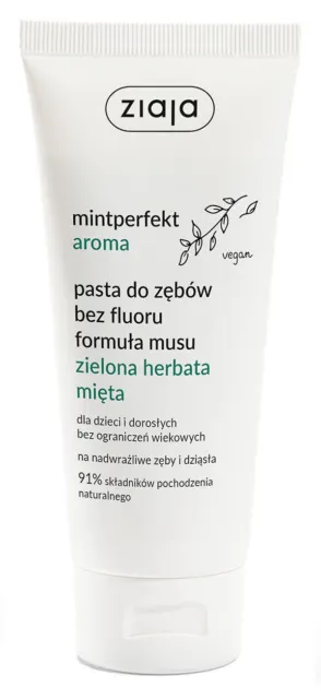 Ziaja Mintperfect Aroma Toothpaste Green Tea & Mint Fluoride-Free