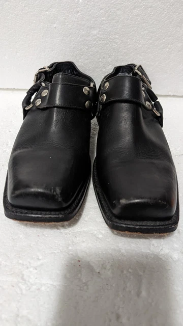 Nana vintage 80s harness leather  western slide shoe size 6
