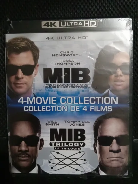 Men In Black: 4-Movie Collection International 4K UHD Blu Ray BRAND NEW SEALED