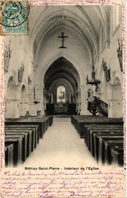 CPA BETHISY-St-PIERRE - Interieur de l'Église (291169)