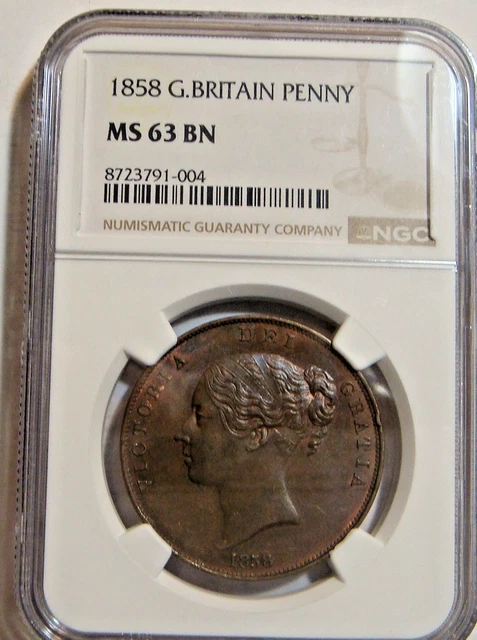 1950 GREAT BRITAIN 1 Penny NGC MS 64 RB £70.98 - PicClick UK