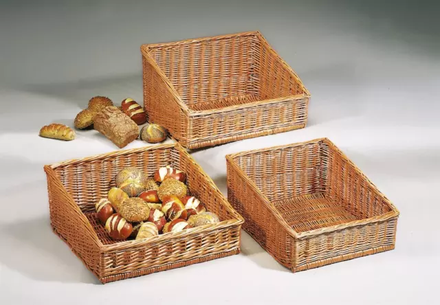 Brot Korb aus Weide, 50x40 cm, Servier Lager Buffet Auslage Regal Aufbewahrung