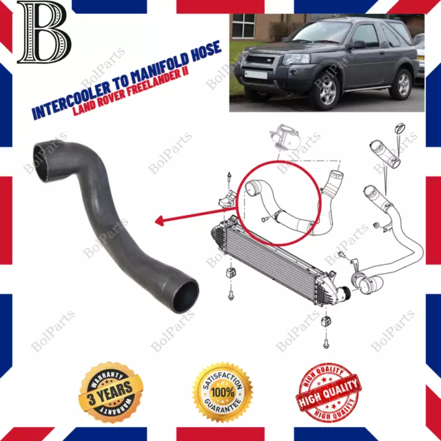 Freelander 2 intercooler to manifold hose hotsell