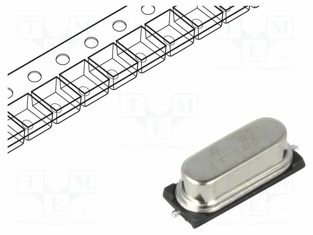 Résonateur: Quarz SMD HC49SMD 24M-49SMD-SR Quarzresonatoren 24MHz ± 30ppm 20pF