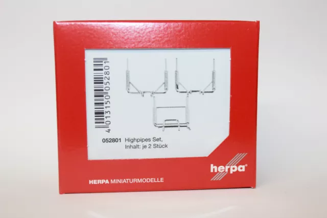 Herpa 052801  Highpipes-Set  3x2 Stück 1:87 H0 NEU in OVP