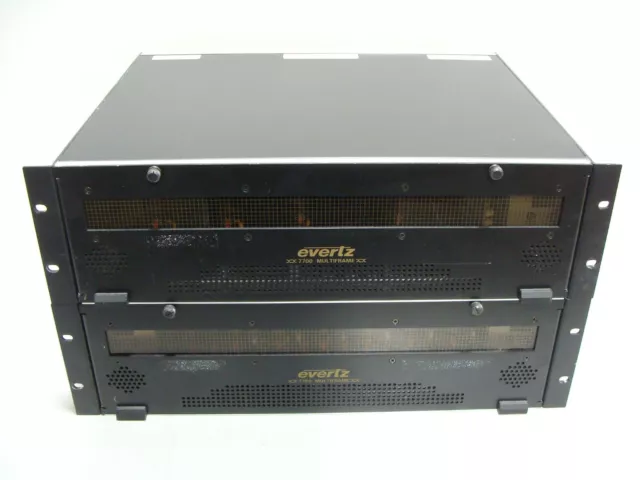 2 x Evertz 7700FR-C 7700FR Multiframe + 7720ADC-A4 7760AVM-A 7700ADA Cards ++