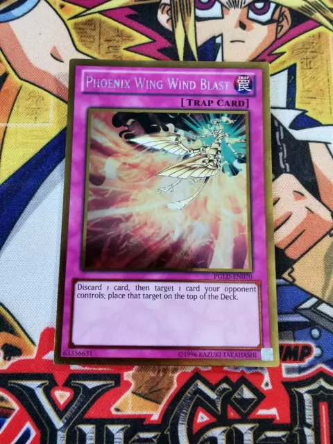 Phoenix Wing Wind Blast pgld-en070 Unltd Ed (NM) Gold Rare Yu-Gi-Oh!