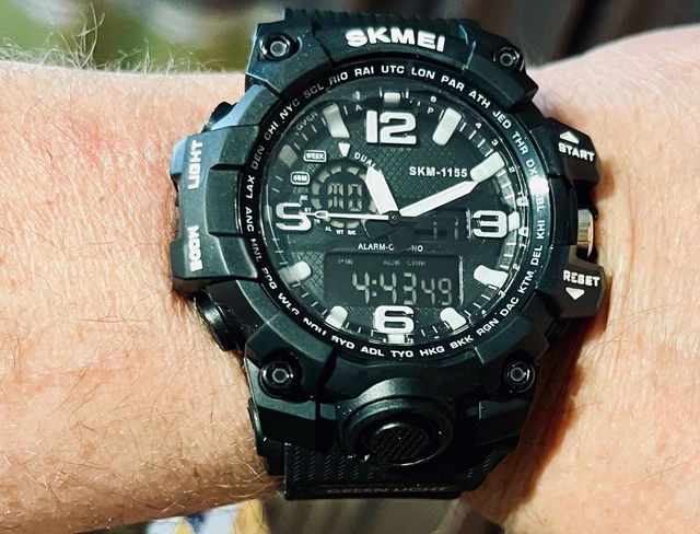 SKMEI Orologio Sportivo Da Uomo Con Cronometro Digale E Display Led A 3 Luci Creativo Impermeabile Con Calendario E Sveglia P 30765354 - Foto 7