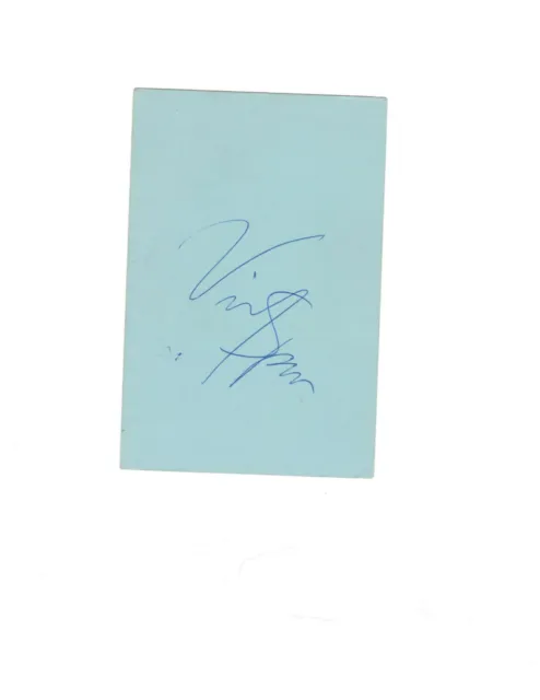 Actor Vincent Spano Autograph On Card Stock