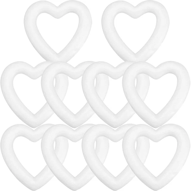 10 Pcs Liebesblase Schaum Herzen Zum Basteln Schaumkranz Formen