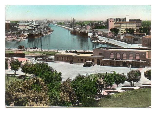 Ravenna, Stazione E Porto, Cartolina A Colori, Lucida,  Vg 1956