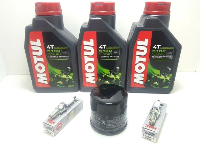 Set Entretien Demande 3 Litres 5100 Filtre à Huile Bougies Iridium