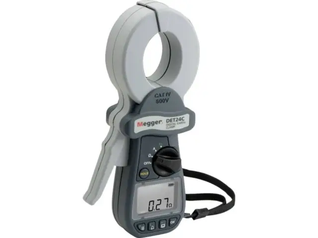 Megger DET24C - Digital Clamp-On Ground Resistance Meter with Data Storage and D