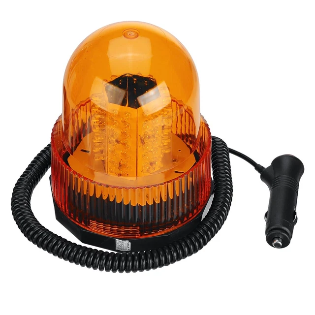12V 72 LED Flashing Magnetic Strobe Emergency Warning Beacon Light Waterproof