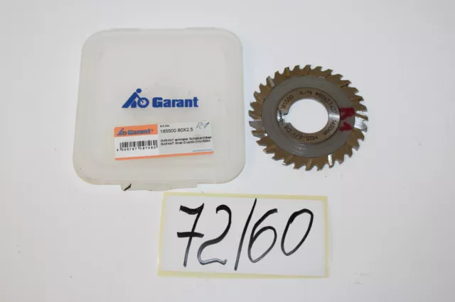 Garant 185500 schmaler Scheibenfräser 80x2,5x27mm HSS-E/f  72/60