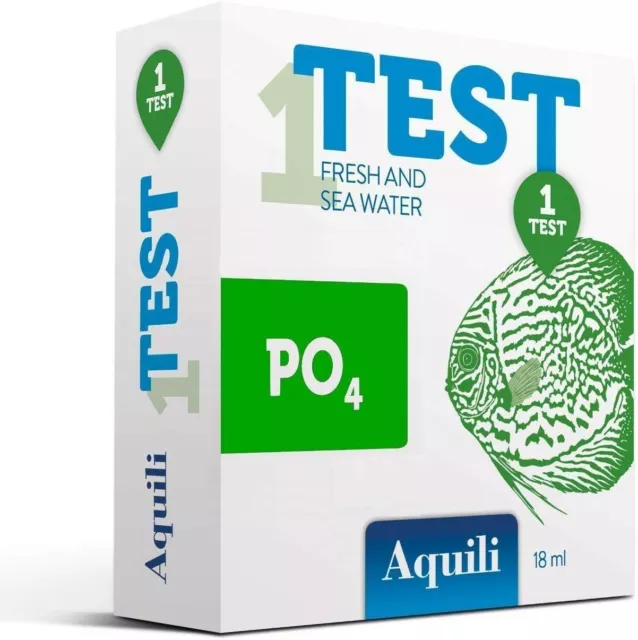 Aquili Test PO4 pour Aquarium Eau Douceur Et Marine Mesure Valeurs Phosphate