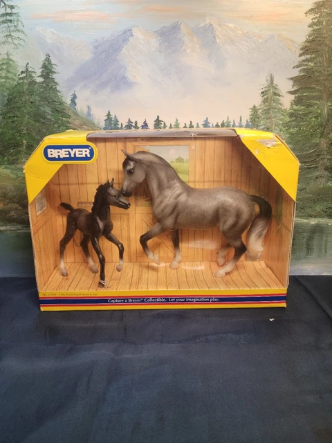 Breyer Classics Horse Grey Warmblood Horse & and Foal #62008 New NIB 2008
