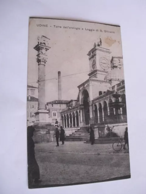 Udine - Torre dell'Orologio e Loggia di S. Giovanni - spedita f. p.