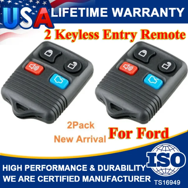 2Keyless Entry Remote Control Car Key Fob For Lincoln Aviator Navigator Town Car