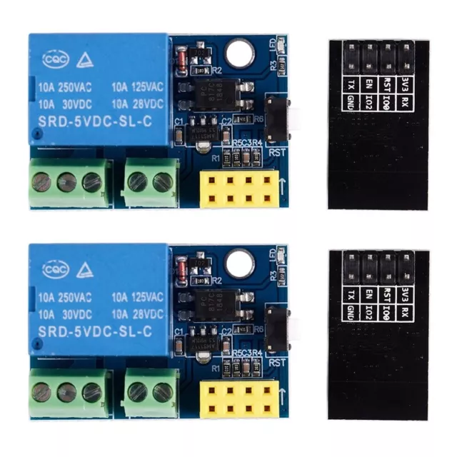 2X ESP8266 ESP-01S 5V Modulo Rele' WiFi Cose  Home Interruttore di Controll5932