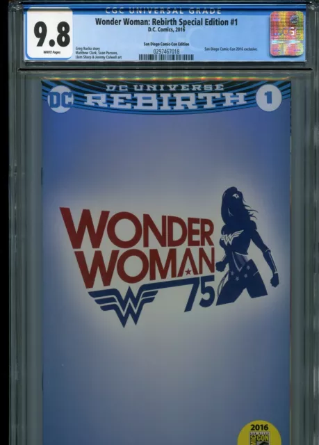 Wonder Woman: Rebirth Special Edition #1  CGC 9.8 WP  (SDCC 2016 exclusive)