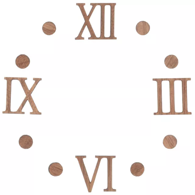 1 Set Numerals Craft Wooden Wood Roman Number Clock Numbers Kit for Replace