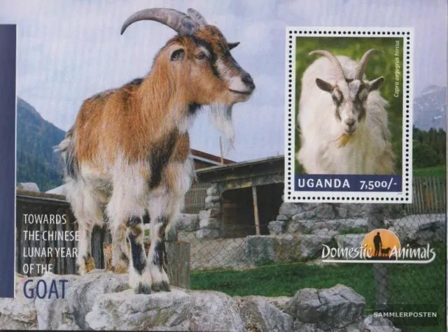 Uganda Block466 (kompl.Ausg.) postfrisch 2014 Ziege