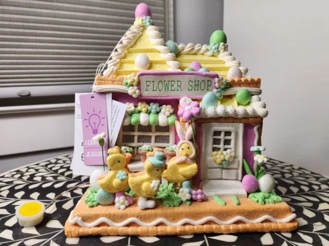 Easter Duckies Led Clay House (Stunning) Hard To Find!