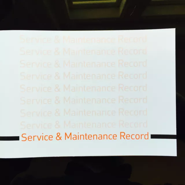 Fiat Berlingo Van Service Book - History Maintenance Record - New Blank