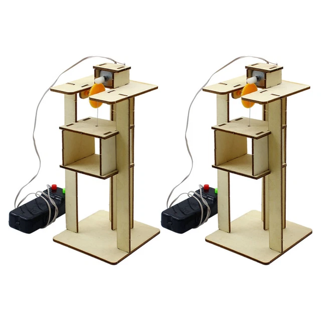 2PCS DIY ELEVATORS Puzzle Making Kit DIY Elevator Set Lifts Elevator 2PCS DIY ELEVATORS Puzzle Making Kit DIY Elevator Set Lifts Elevator