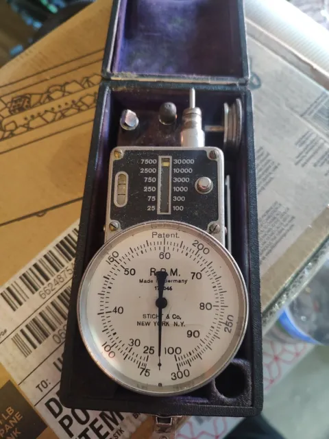 MT-500 - Mechanical Hand-Held Tachometer, complete kit - DEUMO 2  <b>(Feet/Min version)</b>