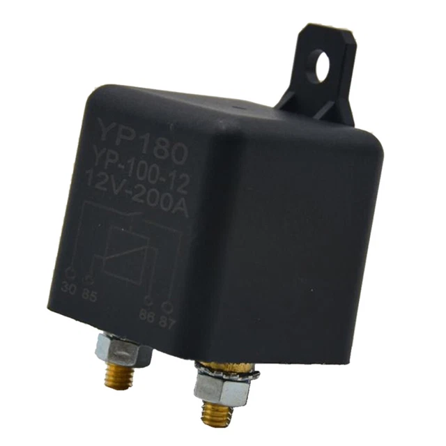 YOSOO Relais De Démarrage De Voiture Relais De Démarreur De Voiture 2.4W 120A 4 Broches Contact