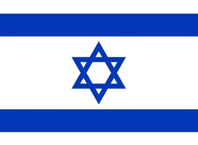 Bandiera Israele in tessuto 150 x 90 cm