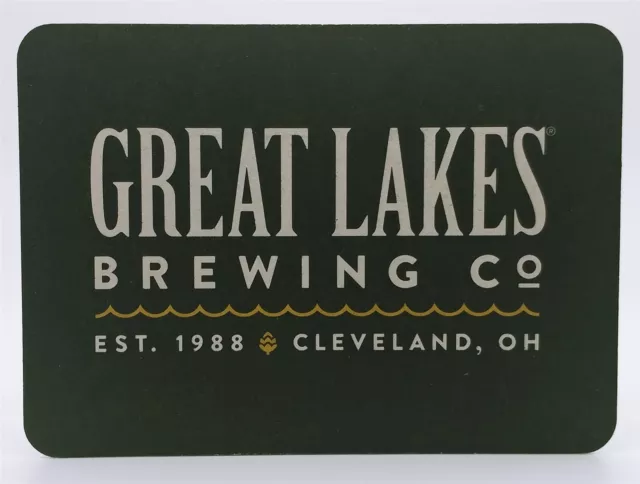 Great Lakes Brewing Company Rectangle Beer Coaster Cleveland Ohio-RT01