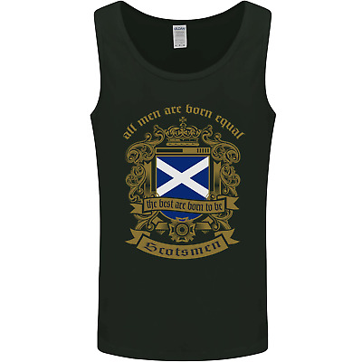 All Men Are Born Equal Scotland Scottish Mens Vest Tank Top