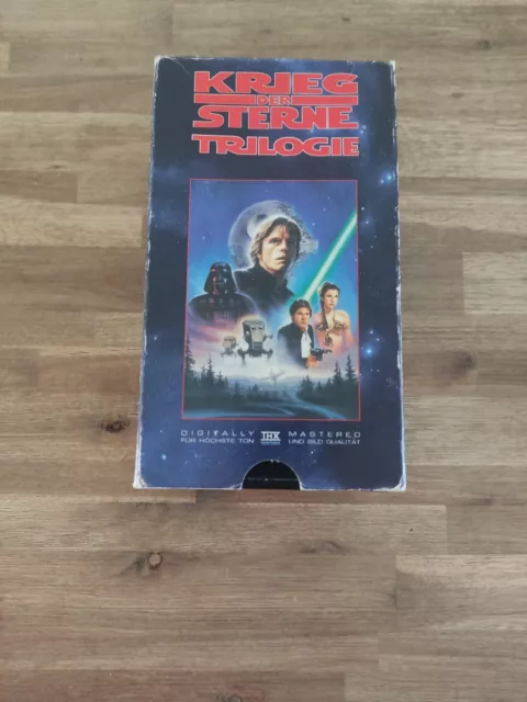 Star Wars Krieg der Sterne VHS Video Kassette Film Trilogie