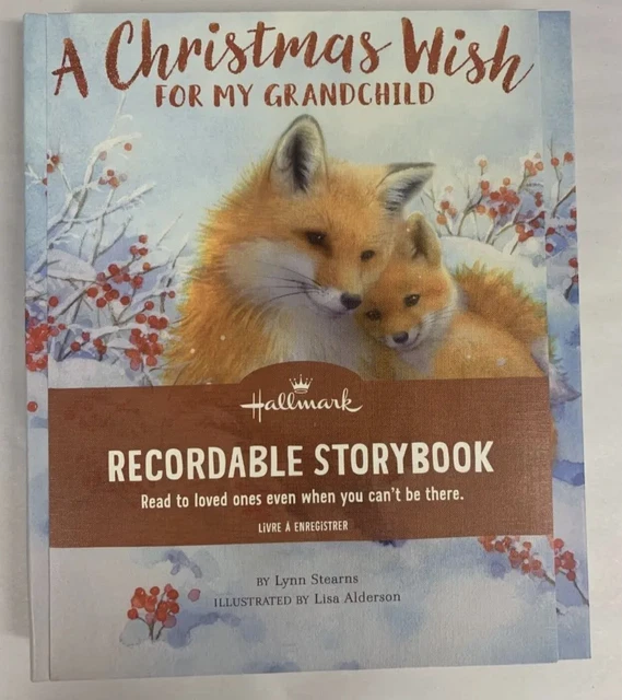 Hallmark A Christmas Wish for My Grandchild Recordable Storybook - NEW