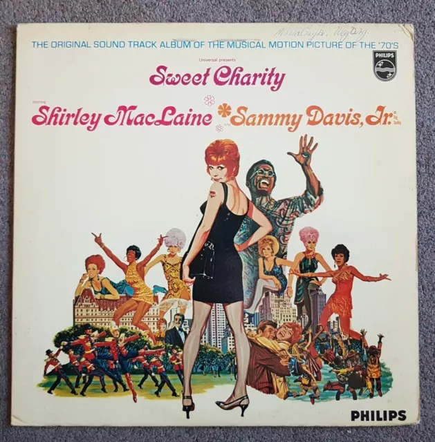 Original Movie Soundtrack LP. SWEET CHARITY.  Shirley Maclaine, Vinyl Is VG+