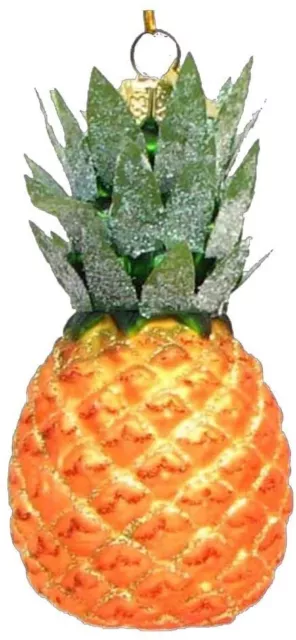 Kurt Adler Noble Gems Glass Pineapple Ornament