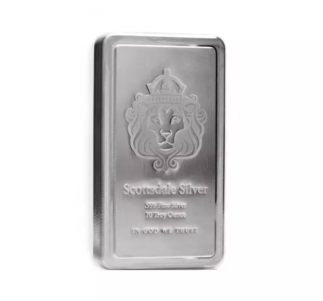 10 oz Scottsdale STACKER® Silver Bar .999 Silver #A182