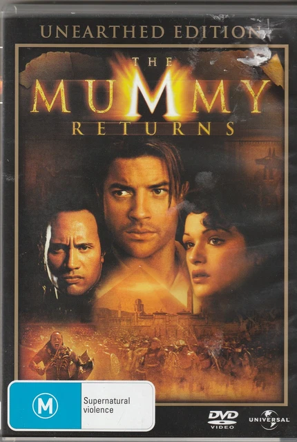 THE MUMMY RETURNS DVD Unearthed Edition Brendan Fraser Rachel Weisz $6. ...