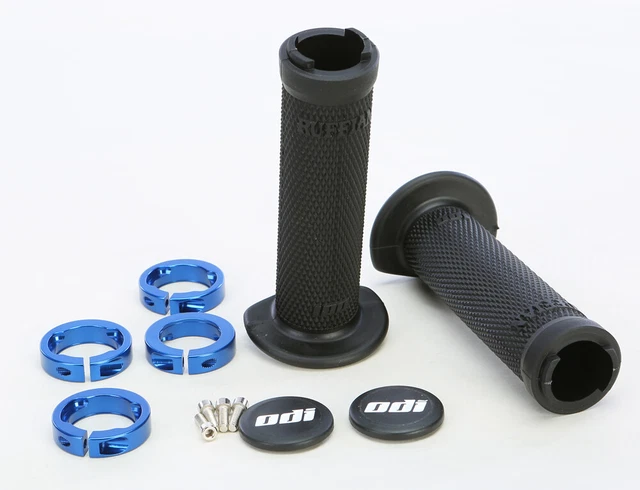 ODI J30RFB-U Atv Ruffian Lockon Grip 130Mm Black/Blue Made in USA