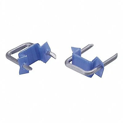 Gardner Bender Cable Staple: Cable Staple, 1/2 in Crown Wd, Plastic/Steel, Blue,