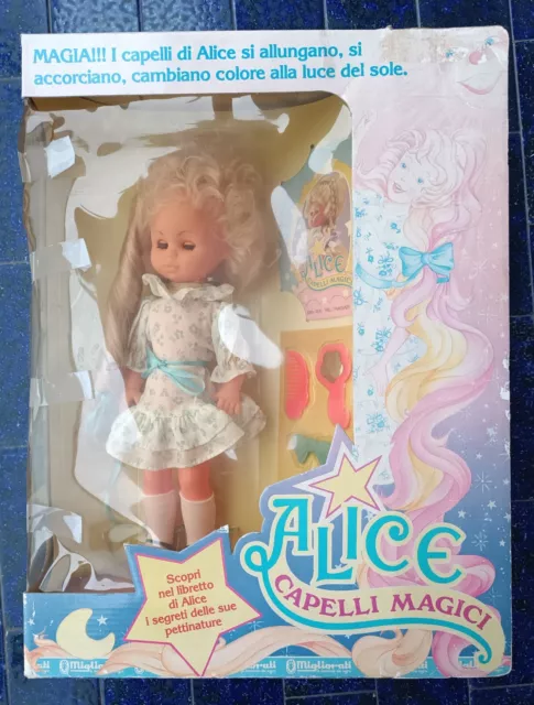 Migliorati Alice Capelli Magici Magic Hair bambola doll muneca poupee Vintage BX