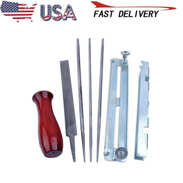 CHAINSAW CHAIN SHARPENING File Guide Kit For Husqvarna Stihl Jonsered